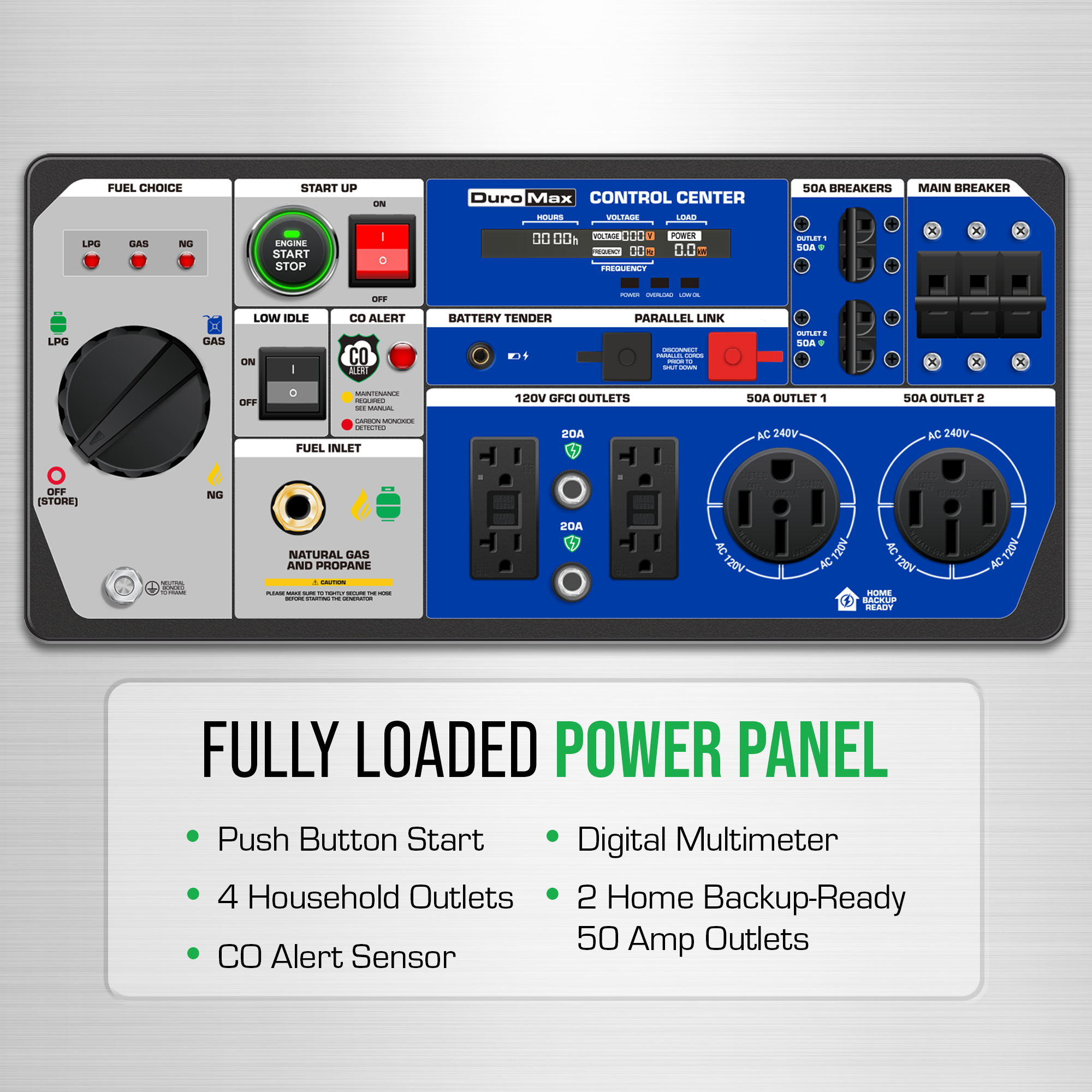 DuroMax XP16000iHT tri fuel inverter generator