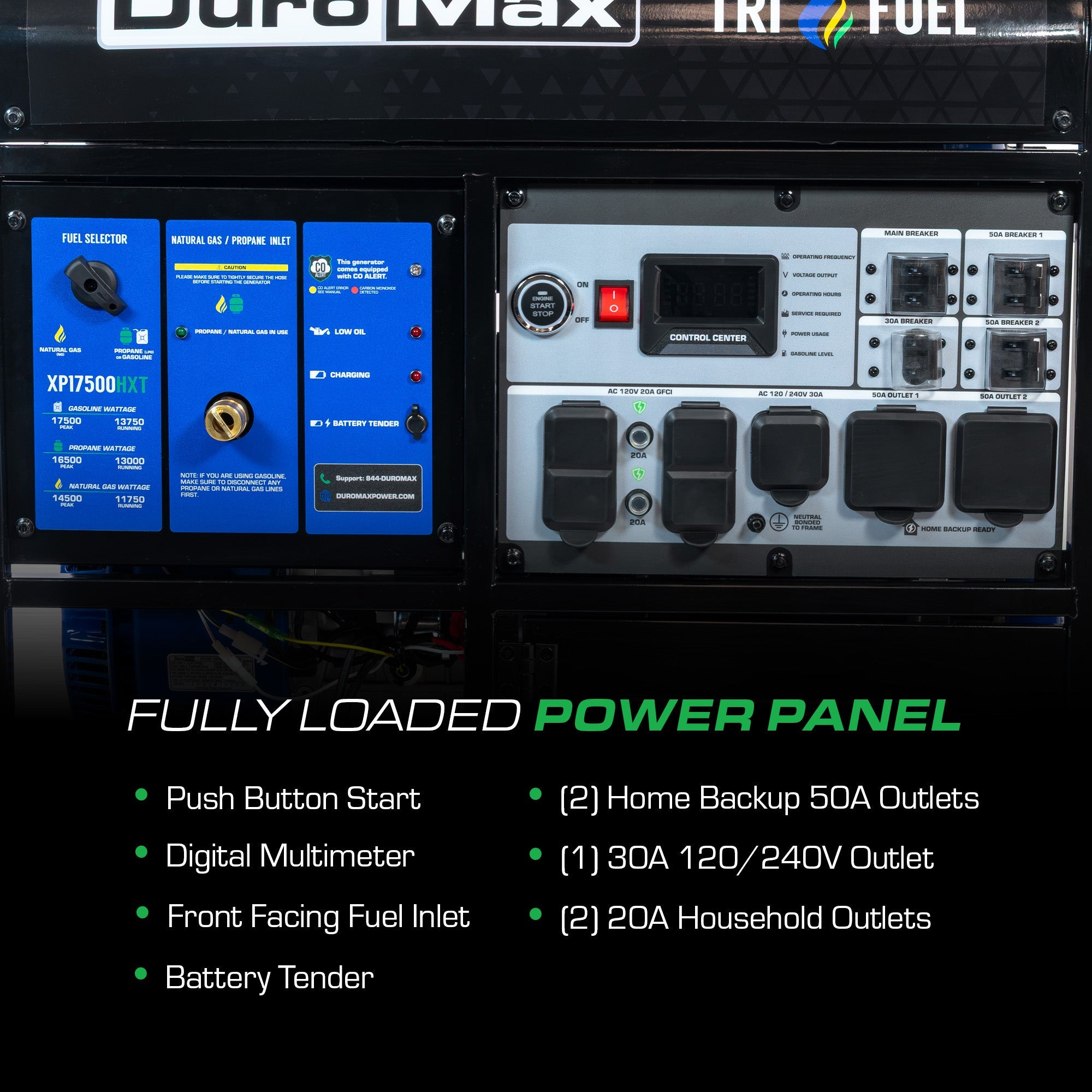 DuroMax XP17500HXT tri fuel generator