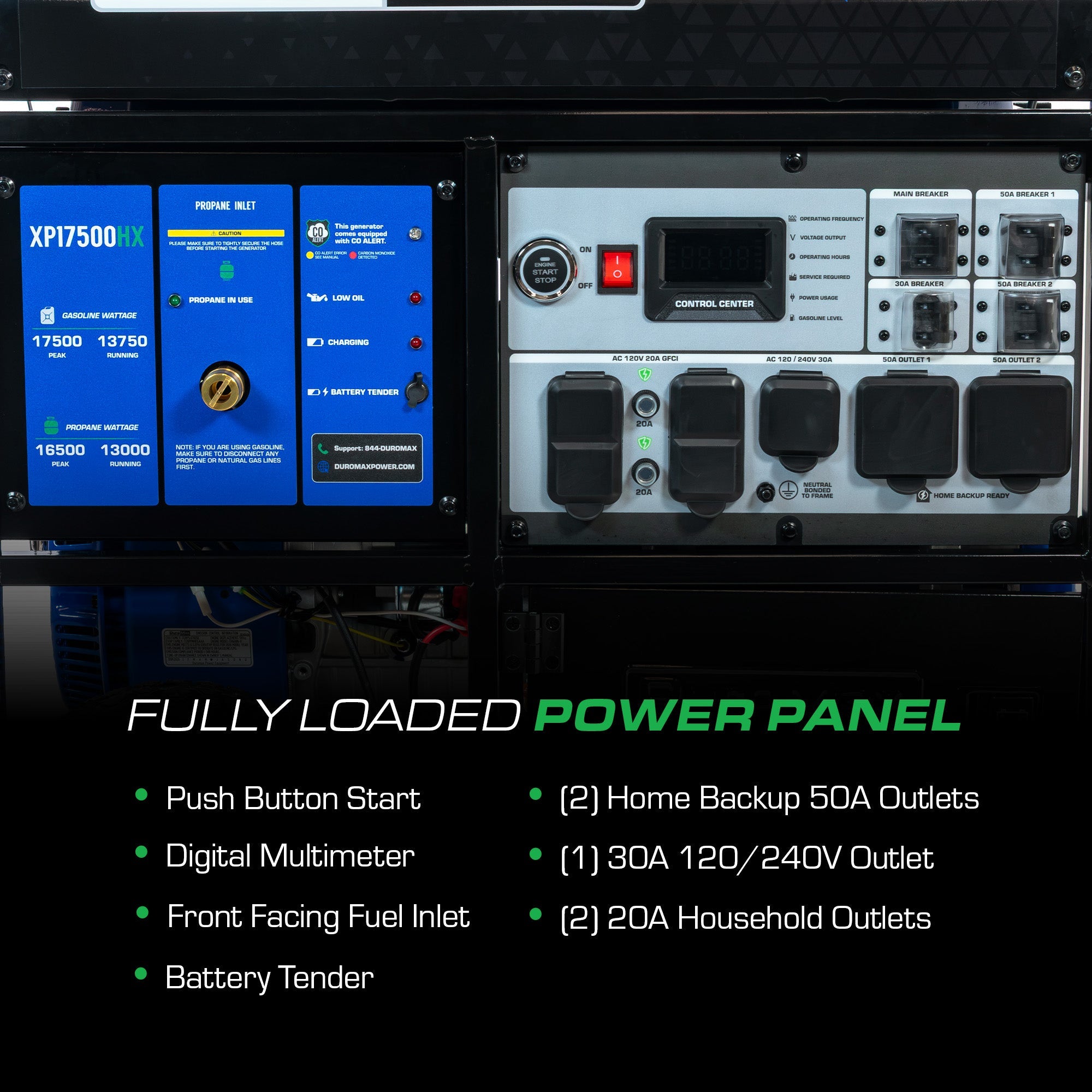 DuroMax XP17500HX dual fuel generator