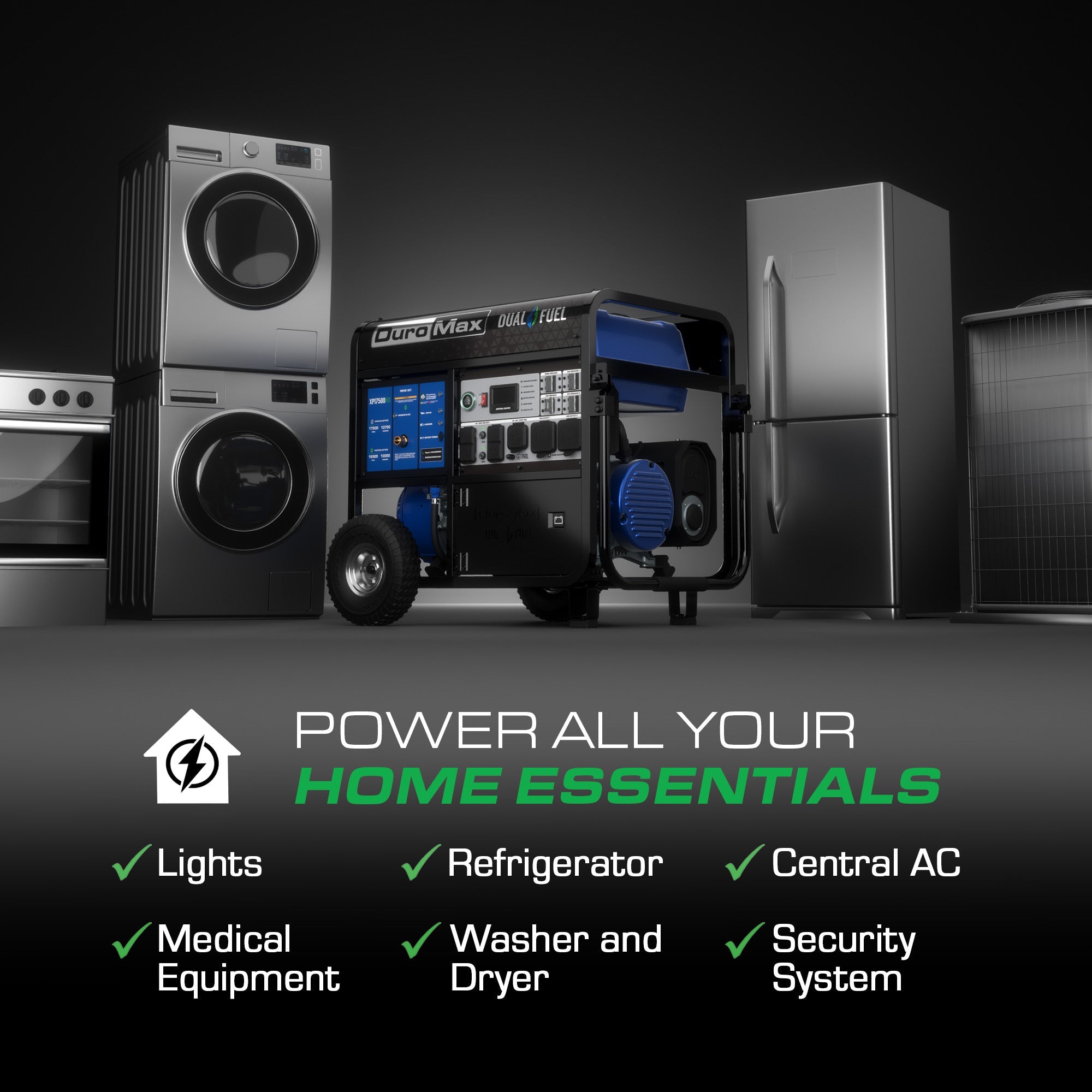 DuroMax XP15500HX dual fuel generator