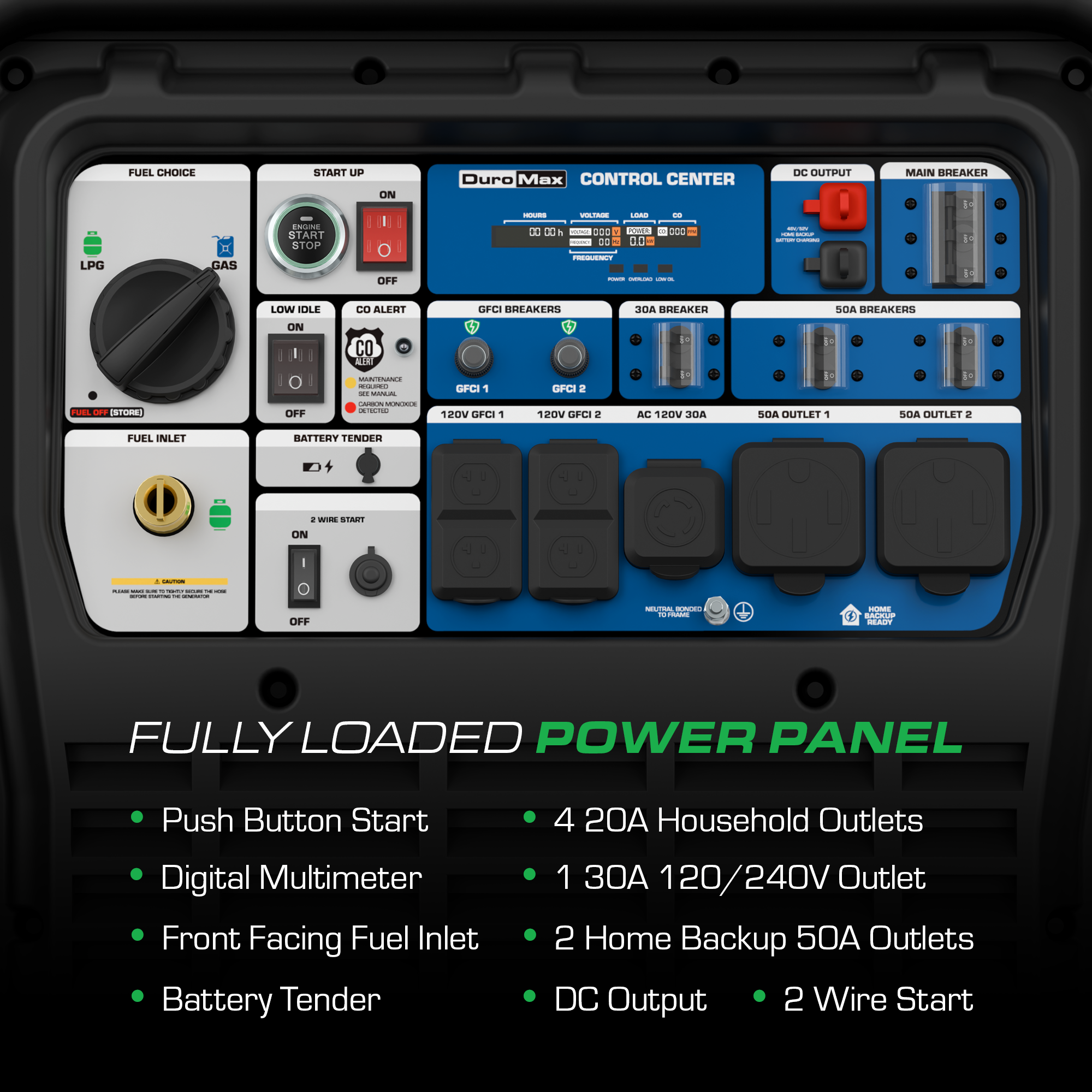 DuroMax XP28000iH dual fuel inverter generator
