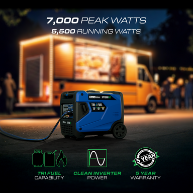 DuroMax XP7000iHT tri fuel inverter generator