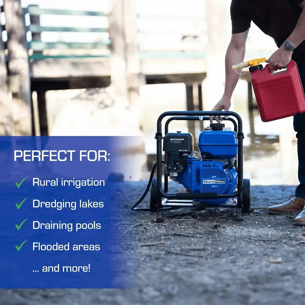 423 GPM 4" Dual Fuel Engine Portable Water Pump-7
