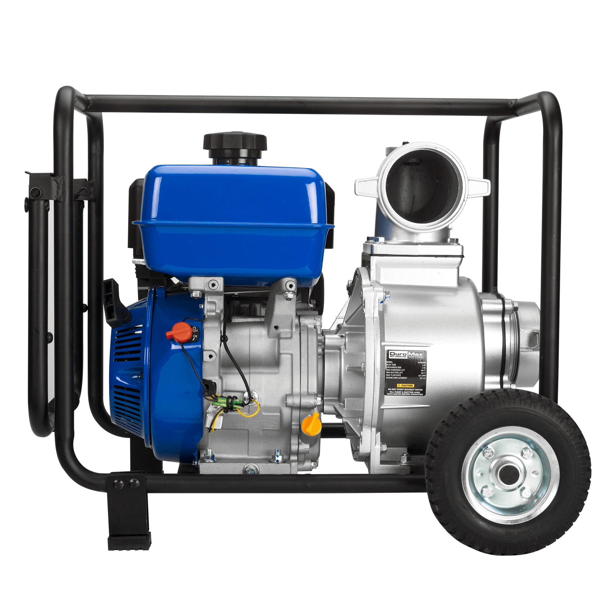 423 GPM 4" Dual Fuel Engine Portable Water Pump