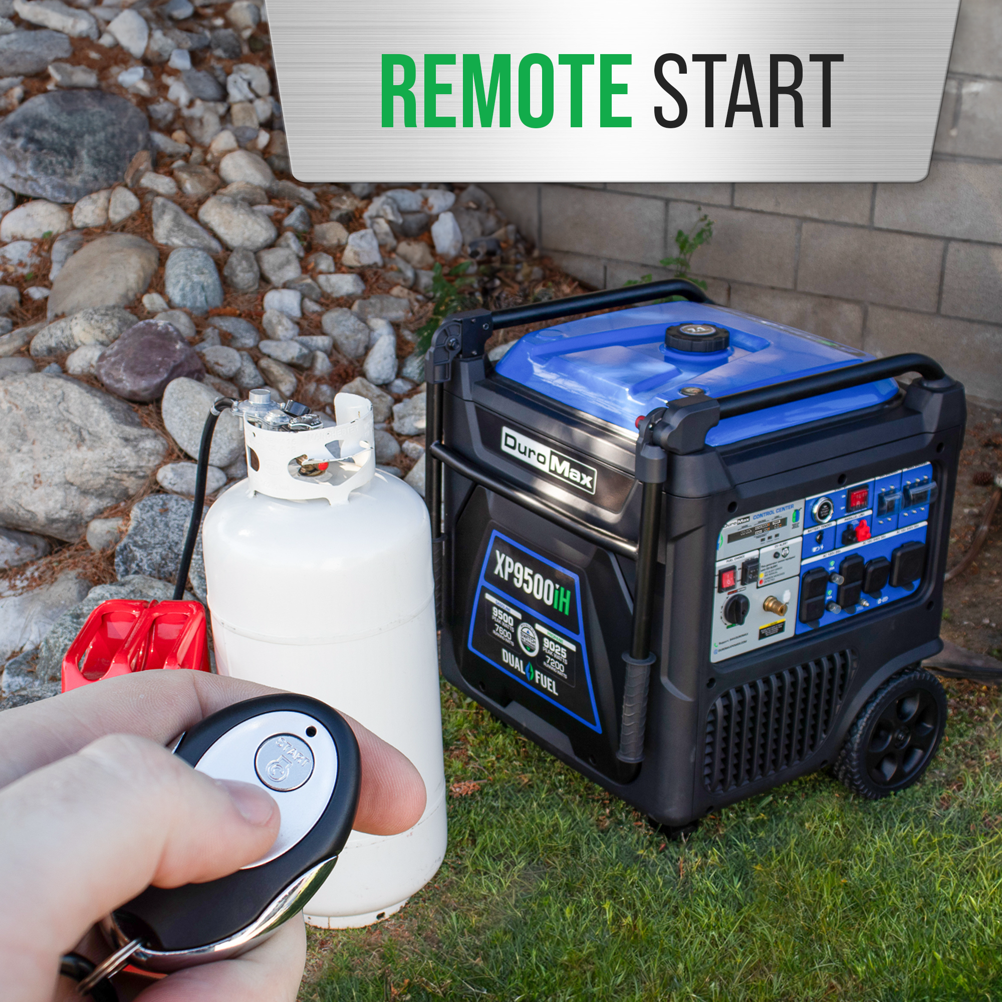 DuroMax XP9500iH dual fuel inverter generator