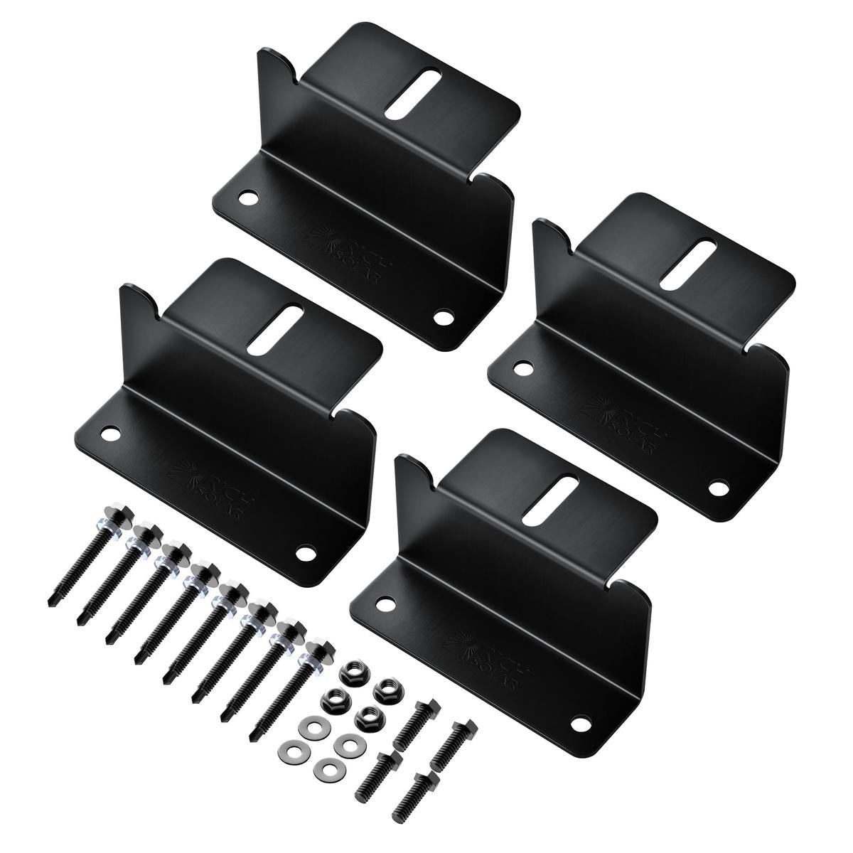 Z-Brackets | Mounting Hardware Z-Brackets with Screws | Designed for RICH SOLAR MEGA Series Solar Panels | Easy to Install-19