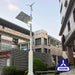 A 600W variant of Automaxx Wind & Solar Hybrid Street Light System with its wind turbine and solar panel