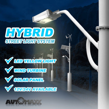 Automaxx Wind & Solar Hybrid Street Light System featuring its main key product features