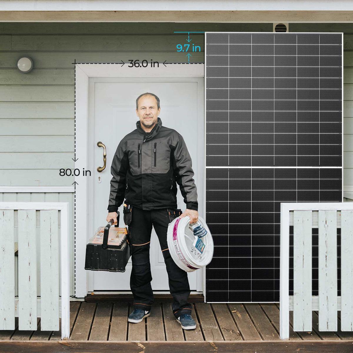 Renogy 2PCS Bifacial 590 Watt N-Type Monocrystalline Solar Panel-2