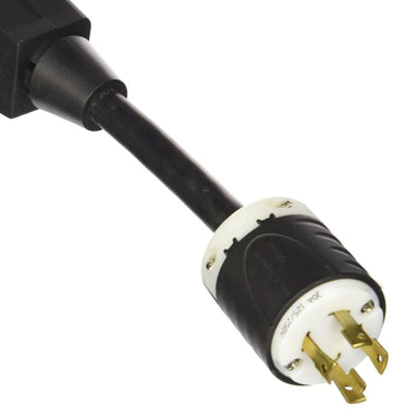 DuroMax XP3030RV Adapter zoomed in view of its  4 prong plug