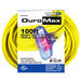 DuroMax XPc10100c 100ft heavy-duty 12 gauge triple tap power cord packaging, highlighting its outdoor rating and copper wire construction.