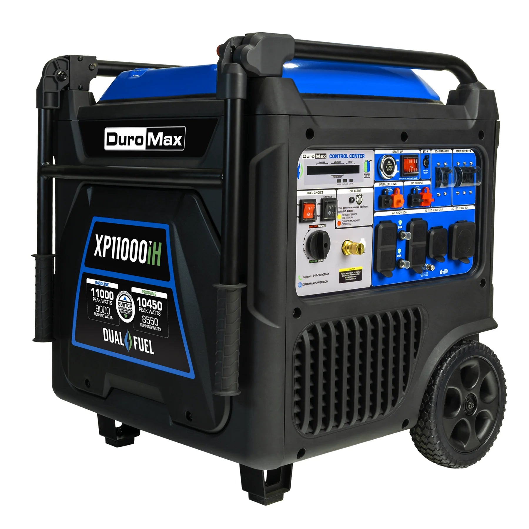 DuroMax XP11000iH Watt Portable Dual Fuel Inverter Generator