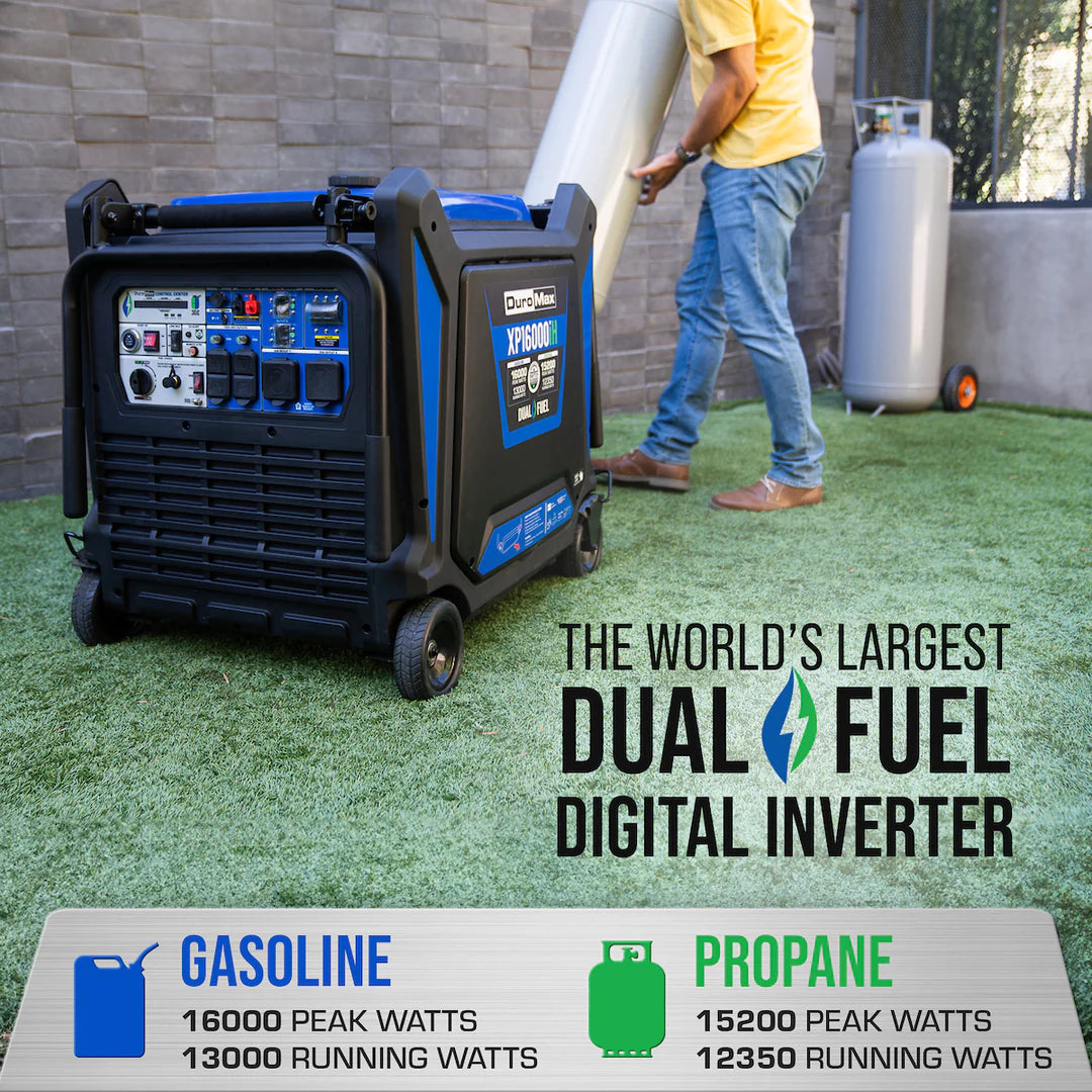 DuroMax XP16000iH Dual Fuel Inverter Generator