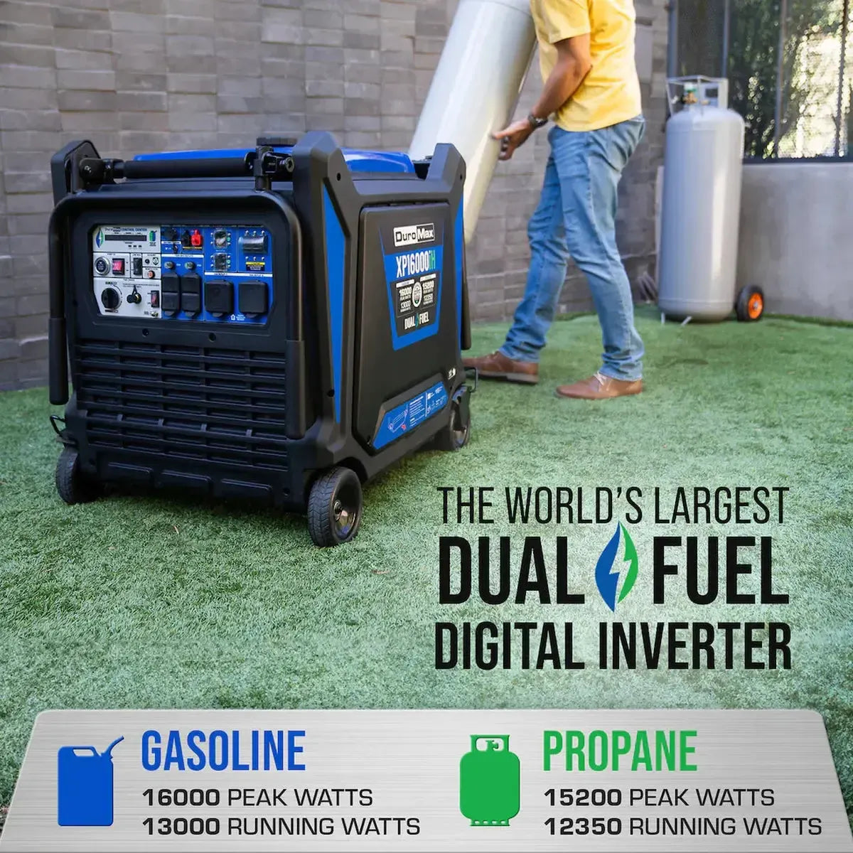 DuroMax XP16000iH Dual Fuel Inverter Generator-2