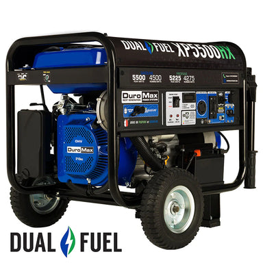 Quality generator - DuroMax XP5500HX Dual Fuel Portable Generator with CO Alert Technology for reliable power backup.