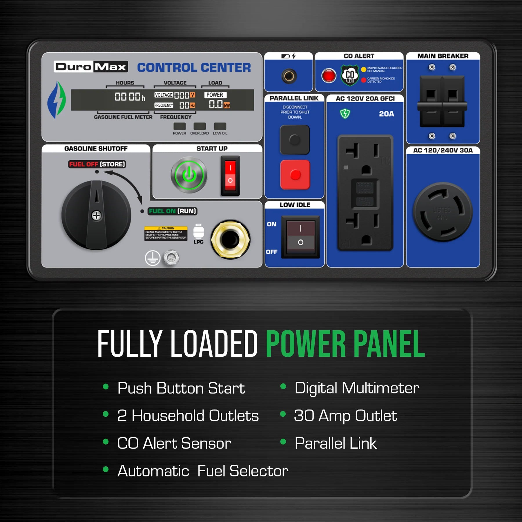 DuroMax XP7000iH 7,000 Watt Portable Dual Fuel Inverter Generator