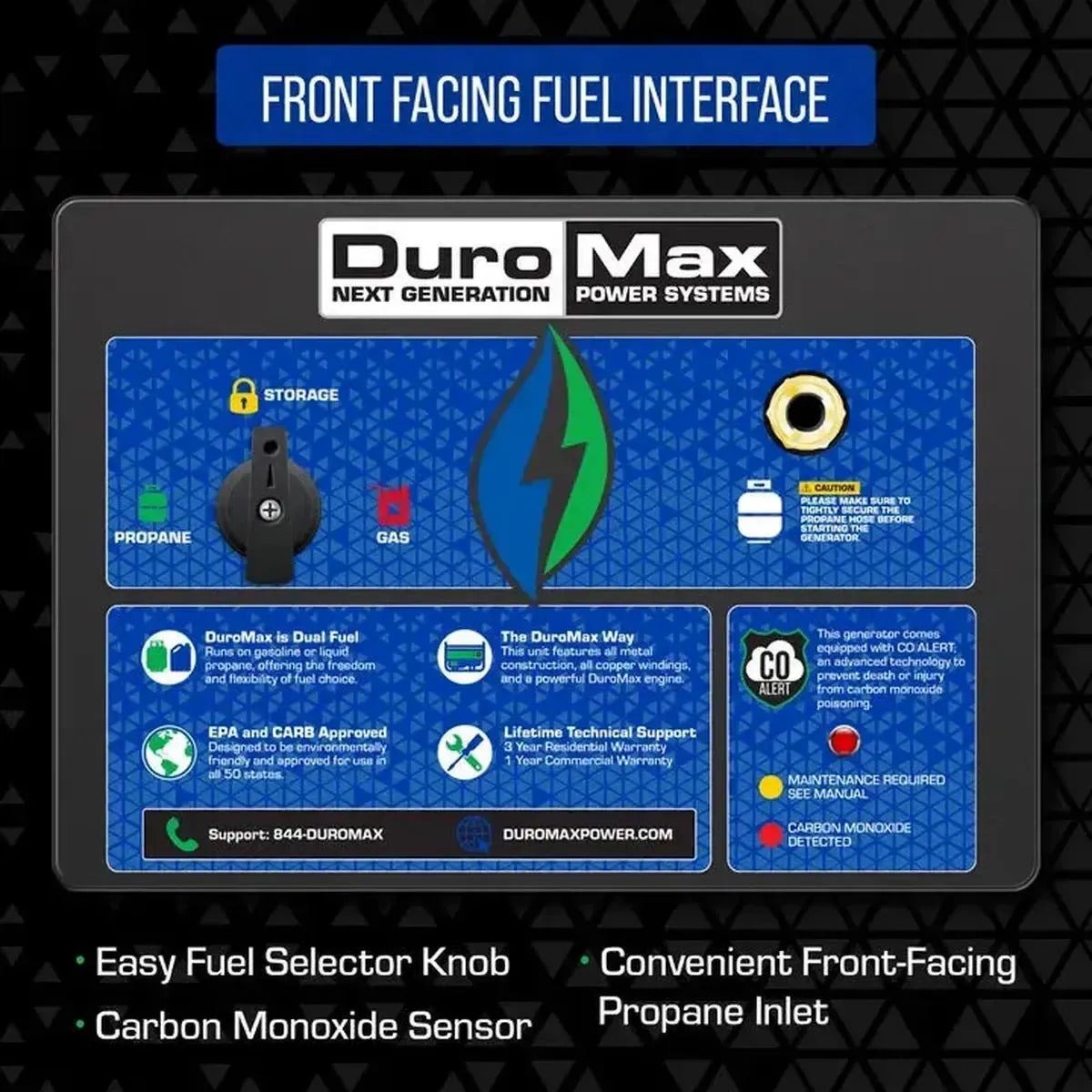 DuroMax XP13000HX's fuel interface setup