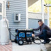 DuroMax XP13000HX hooking up its 50amp power cable