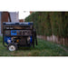 DuroMax XP7500X at the backyard displaying its portability anywhere and anytime