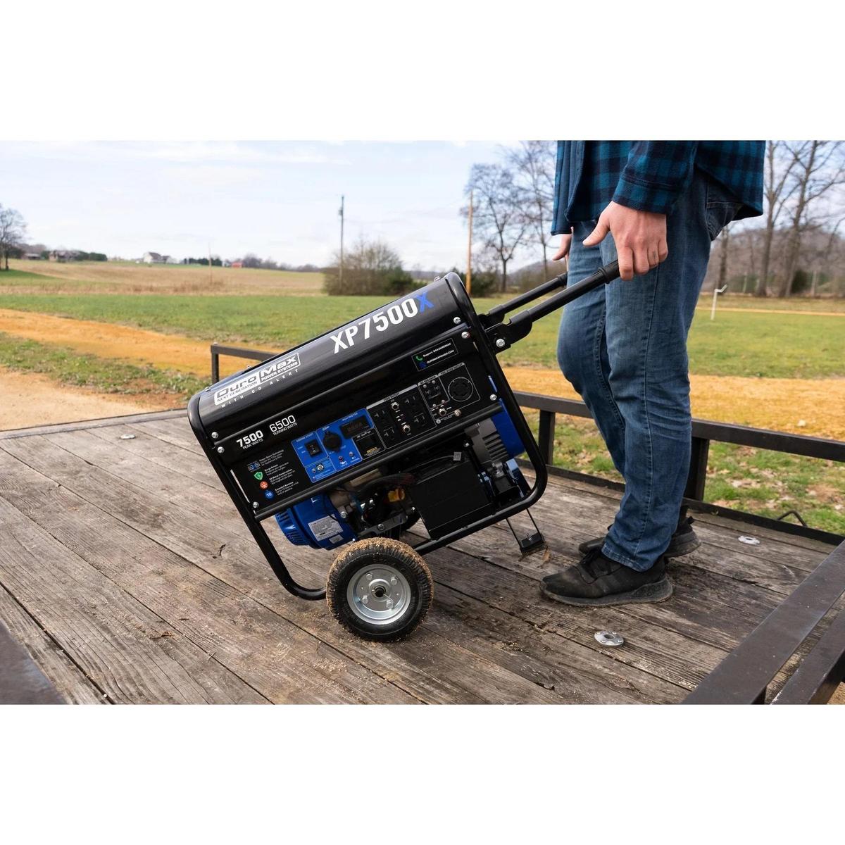 Loading the DuroMax XP7500X easily and with ease