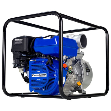 The Duramax XP904WP Water Pump with its black and blue color scheme featuring its durable build