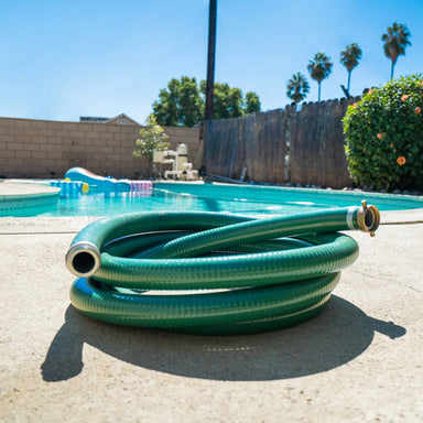DuroMax XPH210S Water Pump Hose at pool side