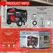 Informative graphic of DuroStar DS12000EH Generator with product specs, a leading choice for quality portable generators.