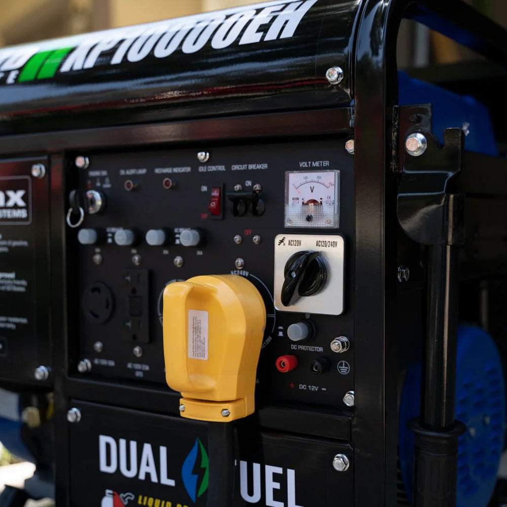 DuroStar XP10000EH featuring the power control panel