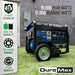 DuroMax XP15000HX portable generator highlighting CO alert technology, dual fuel capability, and all copper windings.