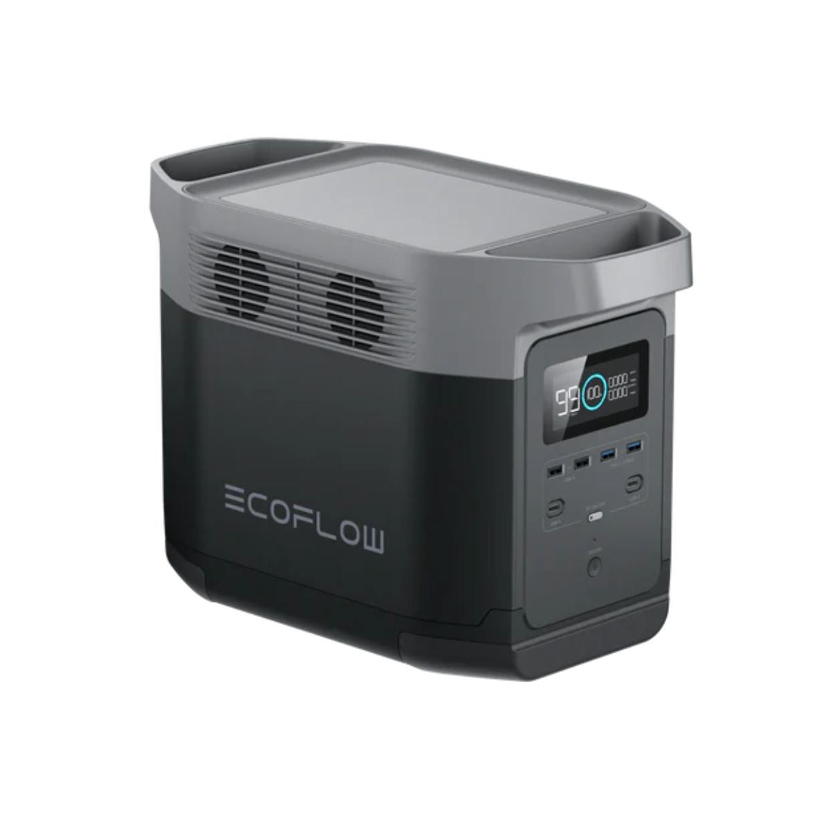 A tilted view of EcoFlow EFDELTA1300-AM DELTA 1300 Portable Power Station