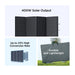 EcoFlow 400W Portable Solar Panel displaying its product features.