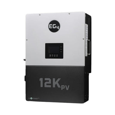 Solar inverter with 'EGY' branding and '12K PV' rating on a white background
