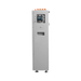 Rectangular industrial control panel with digital display on a white background