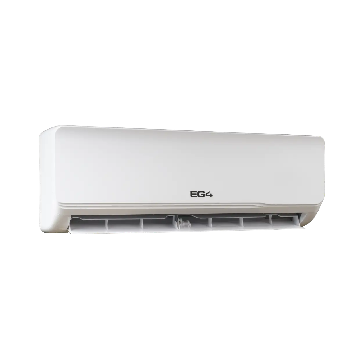 White air conditioner with 'EG4' branding on a white background