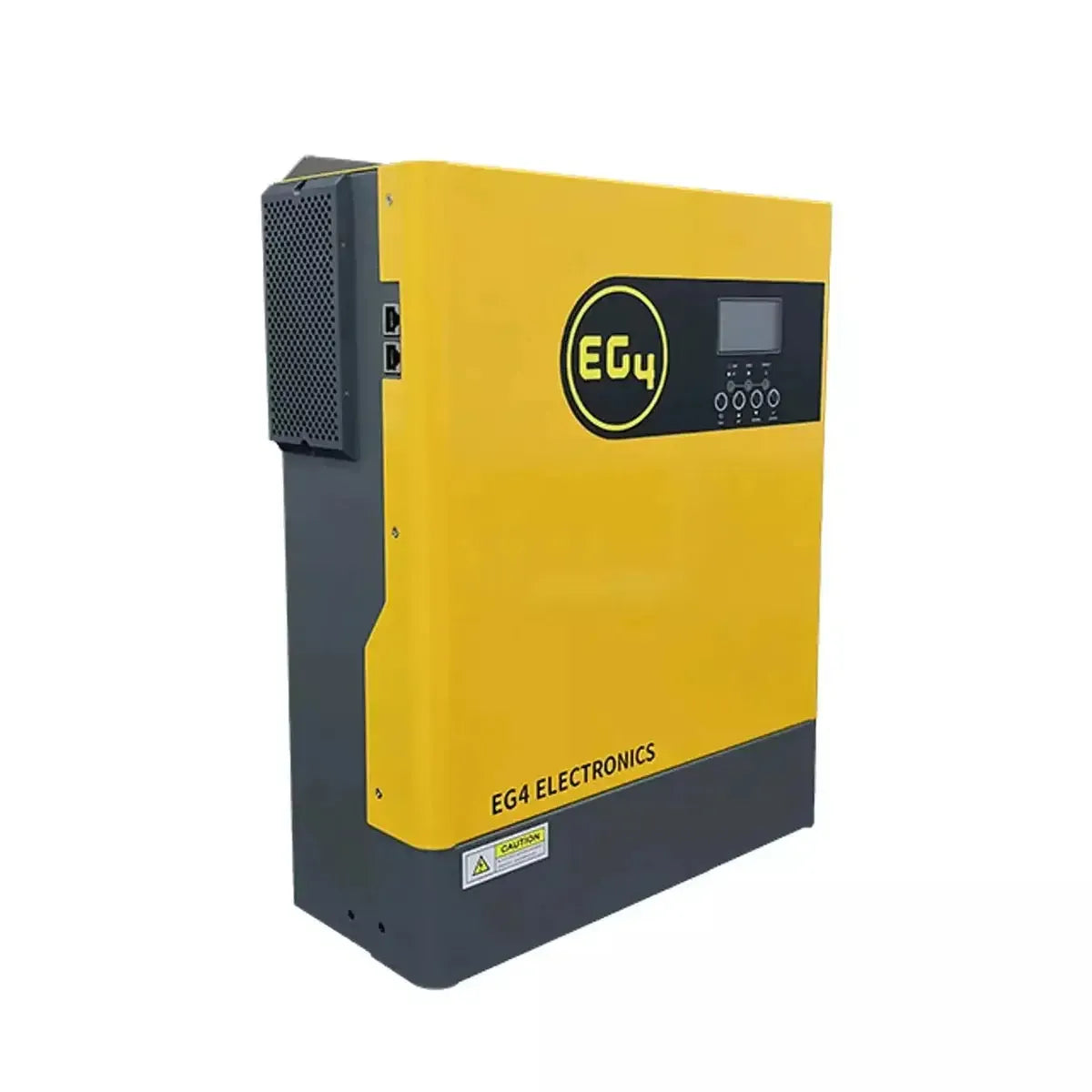 Yellow and gray electronic device with EGY Electronics logo on a white background
