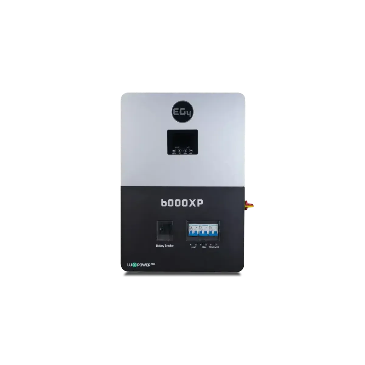 Power inverter with 'EG4' branding on a white background