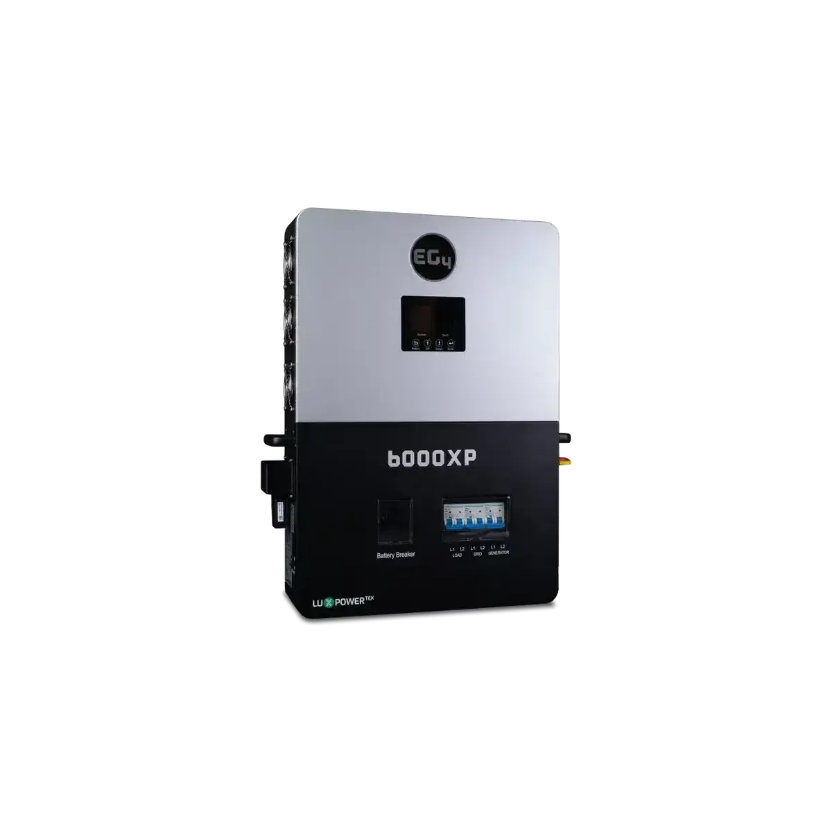 Power inverter with 'EG4' branding on a white background