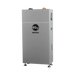 A tall, rectangular gray industrial machine with adjustable feet, featuring a circular black 'EG4' logo on the front, photographed against a plain white background.