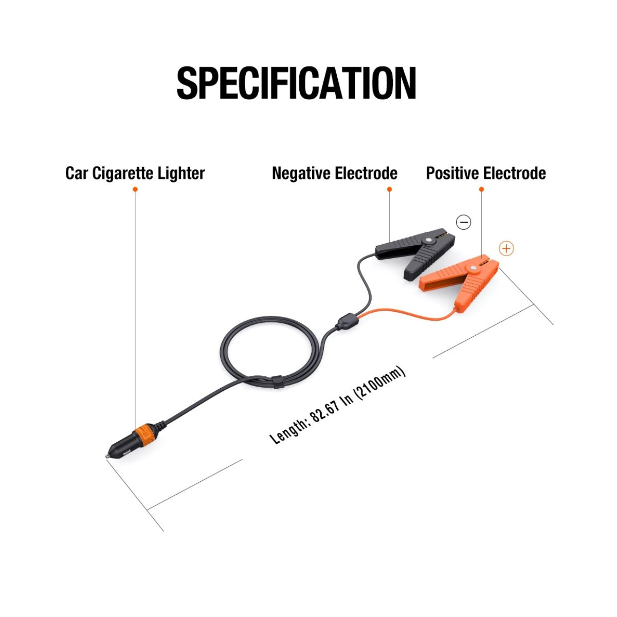 Jackery 12V Automobile Battery Charging Cable