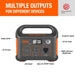 Jackery Explorer 290 Portable Power Station displaying its multiple output ports on the device