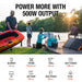 Jackery Explorer 550 Portable Power Station displaying its 500W capacity for powering devices