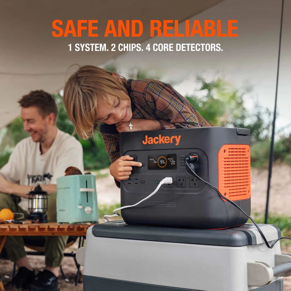 Jackery JE-2000A Explorer 2000 Pro Portable Power Station featuring its safe and reliable feature