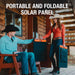 Jackery JS-100C SolarSaga 100W Solar Panel featuring its foldable and portable build