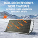 Jackery JS-80A SolarSaga 80W Solar Panel featuring its dual sided solar harvest feature which increase power generation efficiency by 25%