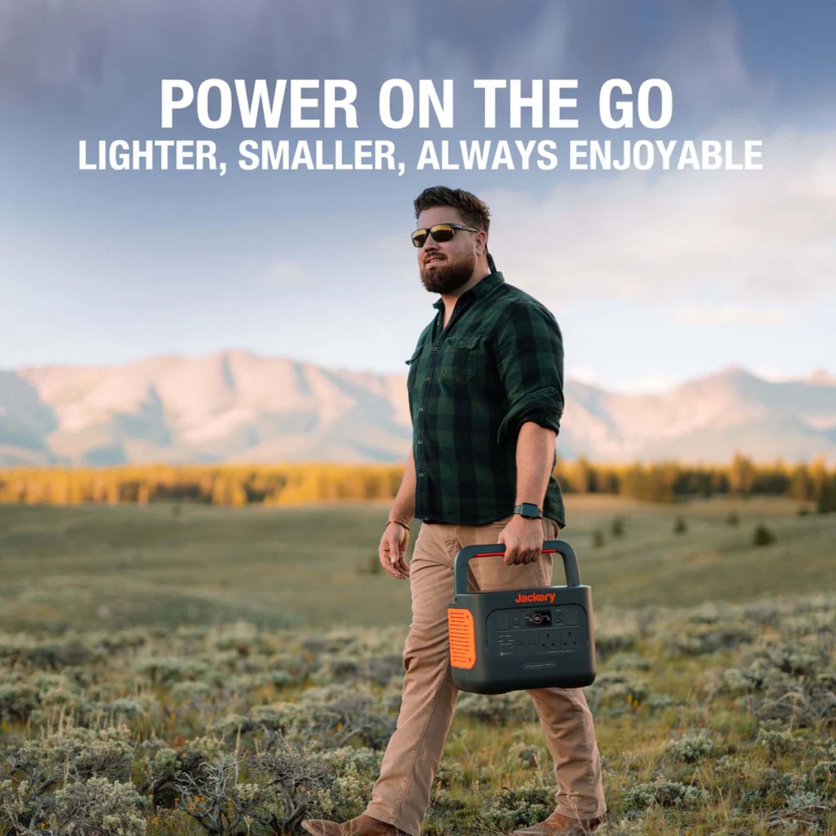 Jackery Solar Generator 1000 Pro's portable power station with its lighter and compact design for power on the go