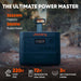 Jackery Explorer 3000 Pro Portable Power Station displaying its power capacity up to 3024Wh and its suite case design for portability