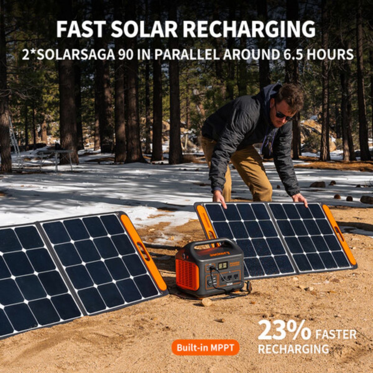 Jackery Solar Generator 880 featuring its built-in MPPT for added 23% faster recharging efficiency