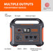 Jackery Explorer 880 Portable Power Station displaying its multiple output ports on the device