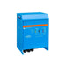 Smaller picture of Blue Victron Energy MultiPlus inverter-charger with labeled controls and indicators, facing left.