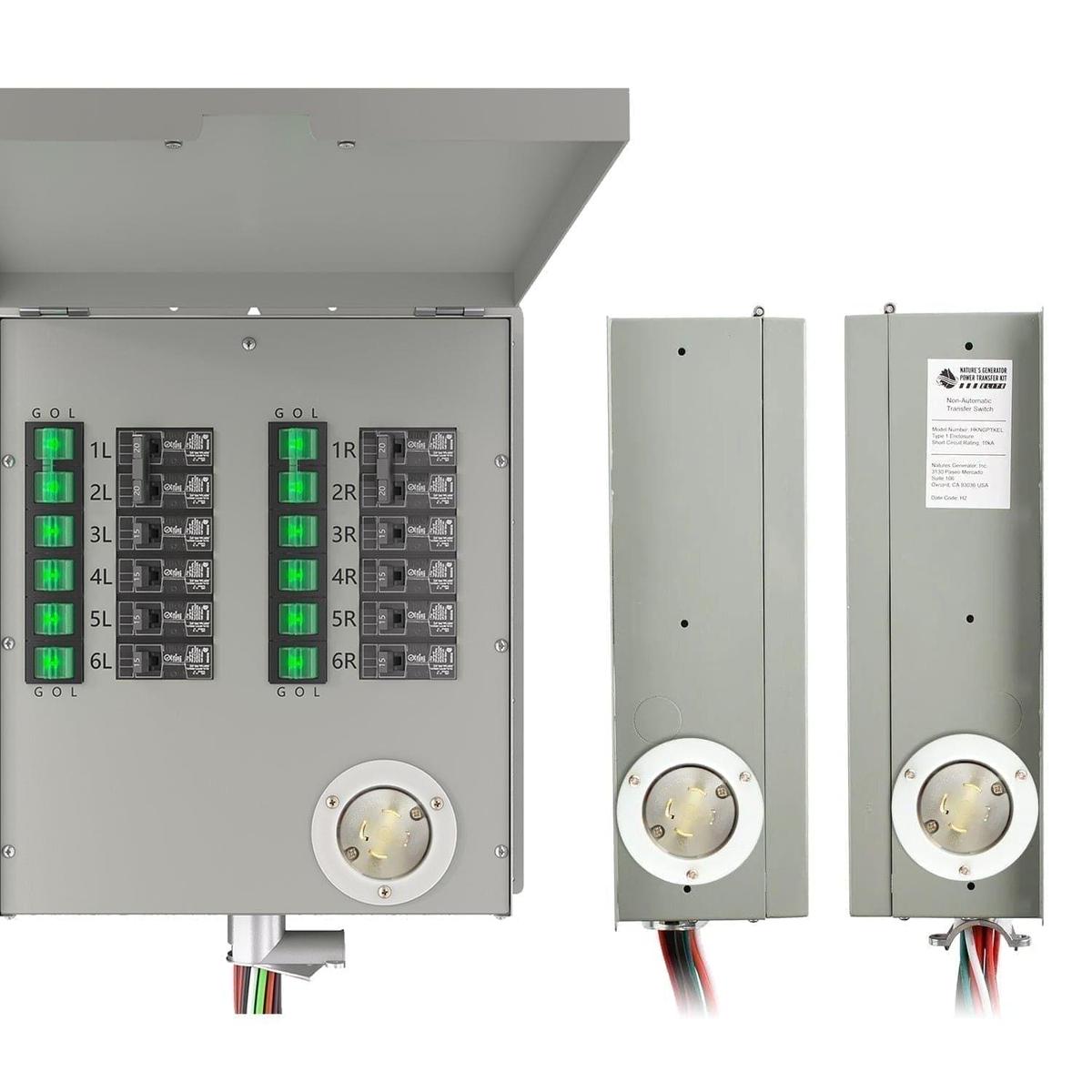 Refurbished - Nature's Generator 12-Circuit 120/240V 30A Non-Automatic Power Transfer Switch-9